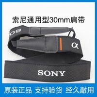 Dây đeo máy ảnh thẻ đen chính hãng SONY RX100M2 A6000, dây đeo vai không gương A7C A7M2 M4 RX1R