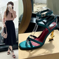 Dây Đeo Một Từ Nữ 25 Phong Cách Mới Yujie YSl Cao Gót Châu Âu Mỹ Dây Đeo Chữ Cái Gợi Cảm Ảnh Hưởng Nhỏ Khoai Tây Ngọt Cùng Phong Cách