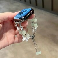 Dây Đeo Ngọc Trai Cho Apple Watch Vòng Tay 10 42mm 46mm 9 8 41 / 45mm Band SE 7 6 5 4 Bướm Nữ Trang Sức Dây Đeo Tay Cho iWatch 40 / 44mm Ultra 38 / 42 49mm
