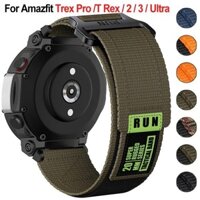 Dây Đeo Nylon Cho Amazfit T-Rex 2 3 Ultra Dây Đồng Hồ Cho Huami Amazfit Trex Pro T Rex Dây Thể Thao Đồng Hồ Thông Minh Vòng Tay Phụ Kiện