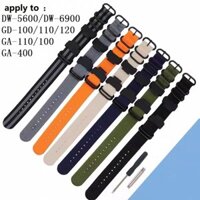 Dây đeo Nylon cho Casio GA-110 / 100 / 120 / 150 / 200 / 300 / 400 GD-100 / 110 / 120 G-8900 DW-5600 GW-M5610 DW-6900 G-5600 GW-6900 DW-90