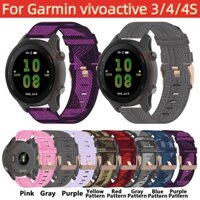 Dây Đeo nylon Dệt Thay Thế Cho Đồng Hồ Thể Thao Thông Minh garmin vivoactive 4 3 music 4s vivomove 3s 18mm / 20mm / 22mm