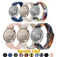 Dây đeo Nylon phát hành nhanh 14mm cho Garmin Lily2 Vòng đeo tay thay thế chủ động Garmin Lily 2 Phụ kiện phim bảo vệ