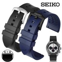 Dây đeo SEIKO cao su SEIKO No. 5 Pilot Water Ghost Cocktail Dây đeo đồng hồ silicon chống thấm mồ hôi 22mm
