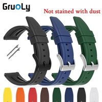 Dây Đeo Silicon 20mm 22mm 24mm 26mm Cho Đồng Hồ samsung galaxy watch 4 gear s3 huawei gt3 pro