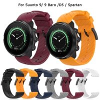 Dây đeo silicon 24mm cho suunto 9 Baro / Spartan Sport Cổ tay HR / Baro Dây đeo đồng hồ thông minh Vòng đeo tay cho suunto 7 D5 Dây đeo đồng hồ