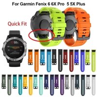 Dây Đeo Silicon 26 22 20 mm Cho Đồng Hồ Garmin Fenix 6x 6 6s Pro 5s Plus 935 3 Hr