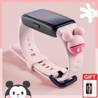 Dây đeo silicon cho Huawei band 9 / 8 / 7 / 6 Dây đeo đồng hồ thông minh Vòng đeo tay thay thế hoạt hình dễ thương cho Huawei Honor band 7 /