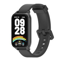 Dây đeo silicon cho Xiaomi Smart Mi Band 9 Active Smart Bracelet Redmi Band 3 Dây đeo Khung bảo vệ kim loại Dây đeo đồng hồ Correa Dây đeo cổ tay