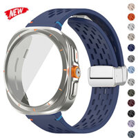 Dây đeo silicon + Vỏ tương thích cho Samsung Galaxy Watch7 40mm 44mm Phụ kiện thay thế đồng hồ cho Samsung Galaxy Watch6 40mm 44mm