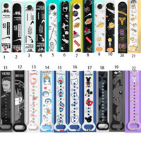 Dây đeo silicone nhiều họa tiết tùy chọn cho đồng hồ thông minh Xiaomi Mi Band 3 4 Miband 4 5 6 7 - Hàng mới về