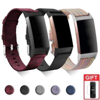 Dây đeo sợi Nylon cho đồng hồ thông minh Fitbit Charge 4 / Charge 3 / Charge 2