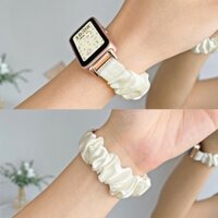 Dây Đeo Tay Bằng Vải Chiffon Co Giãn Cho Đồng Hồ Thông Minh Redmi Band 2 Xiaomi Mi Band 8 Active