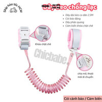 Dây đeo tay chống lạc, chống cắt Chicbabe cho bé, Dây dắt trẻ em đi dạo có còi báo động an toàn cho bé