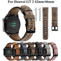 Dây đeo thay thế bằng da thật 20mm 22mm nhiều màu tùy chọn cho Huawei Watch GT GT2E GT2 PRO Honor Magic 2