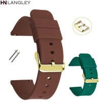 Dây Đeo Thay Thế Bằng Silicone 14/16/18/20/22/24mm Cho Đồng Hồ Samsung Galaxy Watch4 Classic 42mm 46mm