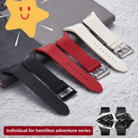 Dây đeo thay thế cao su silicone chống nước 25mm cho Hamilton Ventura H 24655331   Đồng hồ nam