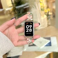 Dây Đeo Thay Thế Chất Liệu Resin Màu Hổ Phách Thời Trang Cho Redmi Smart Band 2 Xiaomi Mi Band 8 Active