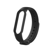 Dây Đeo Thay Thế Cho Vòng Đeo Tay Thông Minh Xiaomi Miband 5 Dẻo TPU chơn màu - Xiaomi Miband 5 - Đen