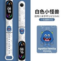 Dây đeo thay thế cho Xiaomi Mi Band 5/4, dây đeo Morandi cho Xiaomi Mi Band 6, dây đeo phiên bản NFC 3, dây đeo đồng hồ thông minh thể thao cho nam và nữ, thời trang cá nhân hóa, không phải hàng chính hãng