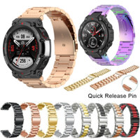 Dây đeo thay thế dây kim loại cho Huami Amazfit T-Rex A1918 / Ares A1908 Vòng đeo tay đồng hồ thông minh Dây đeo cổ tay bằng thép không gỉ cho Amazfit T-Rex 2 & T-Rex Pro