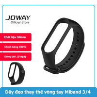 Dây đeo thay thế vòng đeo tay Xiaomi Mi Band 3 Xiaomi Mi Band 4 Chất liệu Silicone (Đen) LazadaMall