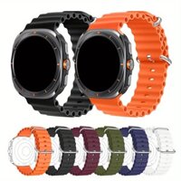 Dây đeo thể thao mềm mại chống thấm nước dành cho đồng hồ Samsung dây đeo Ultra 47mm dành cho đồng hồ Samsun, dây đeo Ultra 7 Ultra dành cho đồng hồ galaxy dây đeo thoáng khí thay thế Correa Reloj