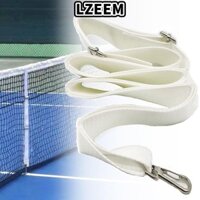 Dây đeo trung gian quần vợt LZEEM, Dây đai có thể điều chỉnh Bộ tách lưới Tennis trắng, Chiều rộng bền bỉ Trò chơi Tennis 5cm Chiều dài Dải phân định 2,2M
