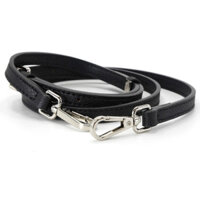 Dây đeo túi nữ Dây đeo bằng da có thể điều chỉnh màu đen Nút bạc thay thế dây đeo vai 94-112cm