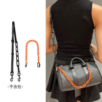 Dây đeo túi, Thích hợp cho Presbyopic  keepall25 Dây chuyền trang trí màu cam Acrylic sửa đổi Samurai đen, Túi đeo chéo da bò Dây đeo vai dài, Phụ kiện túi Boutique