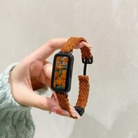 Dây Đeo Vải Nhung Kẻ Cho Đồng Hồ Thông Minh xiaomi mi band 8 active redmi band 2