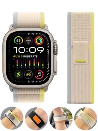 Dây đeo vòng cho Apple Watch Ultra 2 Band - Phụ kiện đeo tay cho iWatch series 8 9 7 6 5 3 SE - Có sẵn cho các kích thước đồng hồ 40mm, 41mm, 38mm, 42mm, 45mm, 44mm, 49mm, 44mm, 45mm