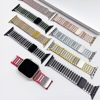 Dây đeo vòng hình chữ H phong cách kẹo đầy màu sắc cho Apple Watch Ultra 46 / 44 / 40 / 49 / 45 / 41 / 42 / 38 / 45mm iwatch Series Ultra / 10 / 9 / 8 / 7 / 6 / 5 / 4 / 3 / 2 / 1 / SE