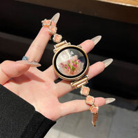 Dây đeo vòng tay kim loại cỏ ba lá kim cương lấp lánh sang trọng cho Huawei Watch GT4 41mm 46mm Dây đeo đồng hồ thông minh Huawei Watch GT2 Pro / GT3 Pro 46mm Huawei Watch 3 Watch 4 Pro Dây đeo