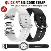 Dây đeo vừa vặn nhanh cho Galaxy Watch 4 / 5 / 6 44 40mm Phụ kiện Không có khe hở Vòng đeo tay silicon Correa 4 / 6 Dây đeo silicon cổ điển