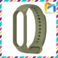 Dây đeo Xiaomi Miband 6, Mi band 5 - chính hãng Mijobs - Xanh rêu - Miband 5