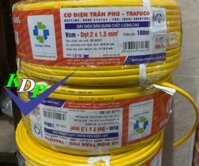 Dây Dẹt Vàng 2X1.5 Trần Phú
