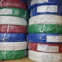Dây điện 0.3mm màu đỏ, dây điện đơn nhiều lõi 0.3mm ( Cuộn 100 mét), dậy điện 1x0.3mm