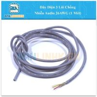 Dây Điện 3 Lõi Chống Nhiễu Audio 26AWG (1 Mét)                                               Yêu thích