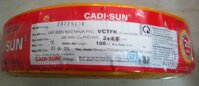 Dây điện Cadisun, dây đôi mềm dẹt VCTFK 2x4.0