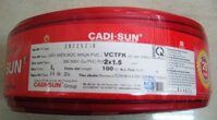 Dây điện Cadisun, dây đôi mềm dẹt VCTFK 2x1.5