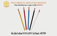 Dây điện Cadisun VCSF Cu/PVC 1×1.5mm2 – 450/750v