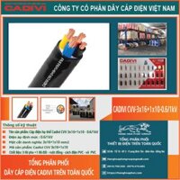 Dây điện CADIVI CVV 3×16+1×10-0.6/1kV – Sức Mạnh Vững Chắc Cho Hệ Thống Điện Hiện Đại