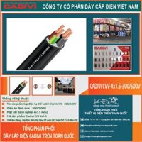 Dây điện CADIVI CVV 4×1.5-0.6/1kV – Sức Mạnh Vững Chắc Cho Hệ Thống Điện Hiện Đại