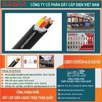 Dây điện Cadivi CVV/DSTA 4×16 – 0.6/1kV – Giải Pháp Hoàn Hảo Cho Kết Nối Điện An Toàn và Hiệu Quả