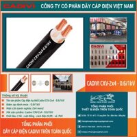 Dây điện Cadivi CXV 2×4 – 0.6/1kV – Giải Pháp Hoàn Hảo Cho Kết Nối Điện An Toàn và Hiệu Quả