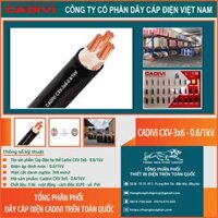 Dây điện Cadivi CXV 3×6 – 0.6/1kV – Giải Pháp Hoàn Hảo Cho Kết Nối Điện An Toàn và Hiệu Quả