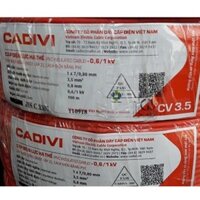 Dây điện Cadivi đơn CV3.5 mm bán lẻ 50m -(hàng chính hãng)