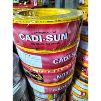 Dây Điện Đôi Cadisun 2*0.5 trắng ( không vỏ bọc ) và vàng (có vỏ bọc)