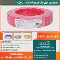 Dây Điện Đôi Cadivi VCmd 2×2.5-0.6/1kV: Giải Pháp Hoàn Hảo Cho Kết Nối Điện An Toàn và Hiệu Quả